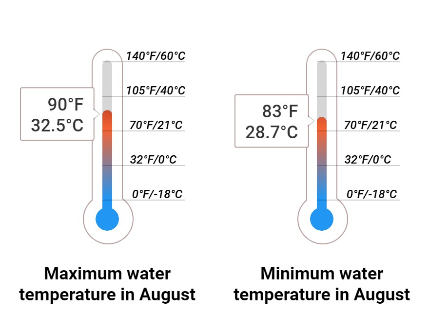 Average Sea temperature